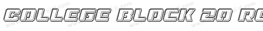 College Block 20 Re字体转换